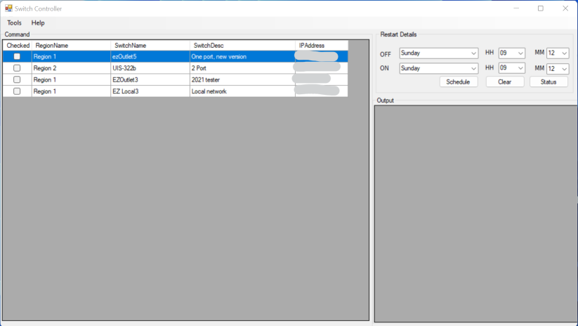 Screenshot of Batch Command