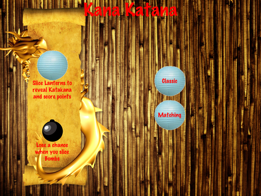 Menu for Kana Katana